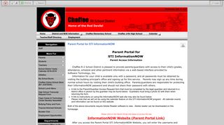 
                            6. Parent Portal for STI InformationNOW • Page - Chaffee RII School District
