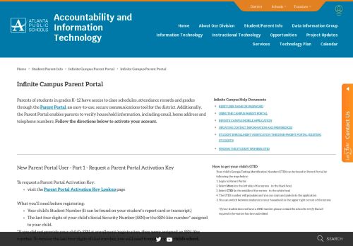 
                            6. Parent Portal - Infinite Campus - Atlanta Public Schools
