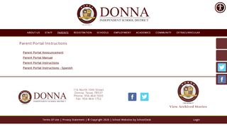 
                            10. Parent Portal Instructions - Donna ISD
