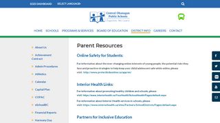 
                            4. Parent Resources - Central Okanagan Public Schools - SD23