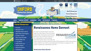 
                            8. Parent Resources / Renaissance Home Connect - Oxford School District