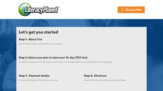 
                            3. Parent Signup - Literacy Planet