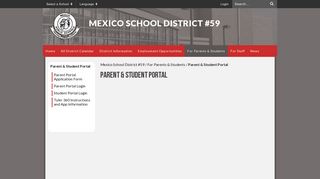 
                            6. Parent & Student Portal - Mexico School District #59