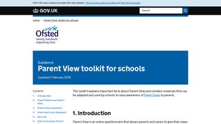 
                            9. Parent View toolkit for schools - GOV.UK