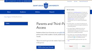 
                            10. Parents and Third-Party Record Access : SLU