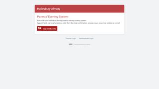 
                            11. Parents Evening System - HaileyburyAlmaty