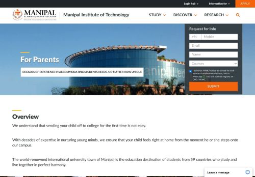 
                            6. Parents | MIT Manipal - Manipal Academy of Higher Education