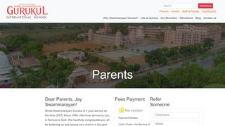 
                            3. Parents | Shree Swaminarayan Gurukul International School