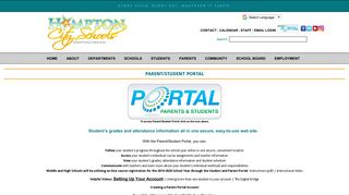 
                            7. Parent/Student Portal - Hampton City Schools