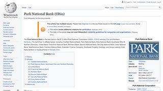 
                            13. Park National Bank (Ohio) - Wikipedia