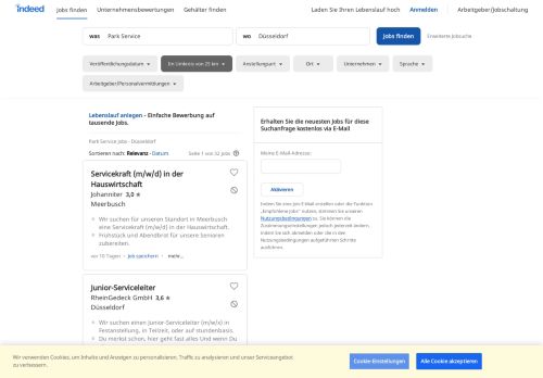
                            8. Park Service Jobs in Düsseldorf - Februar 2019 | Indeed.com