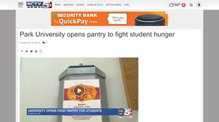 
                            9. Park University opens pantry to fight student hunger | | kctv5.com