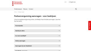 
                            4. Parkeervergunning aanvragen - voor bedrijven - Gemeente Amsterdam