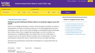 
                            11. Parkeren Keulen Bonn Airport: vanaf 4 EUR / dag | Holiday Extras