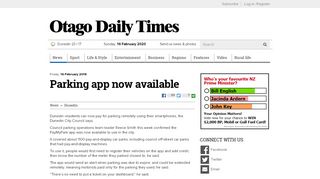 
                            12. Parking app now available | Otago Daily Times Online News