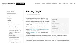 
                            12. Parking pages – Squarespace Help