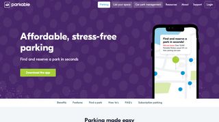 
                            2. Parking - Parkable