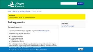 
                            8. Parking permits | Angus Council