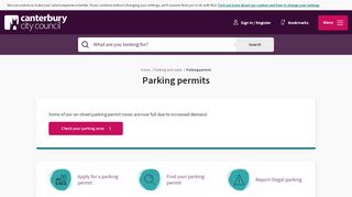 
                            13. Parking permits | Canterbury City Council