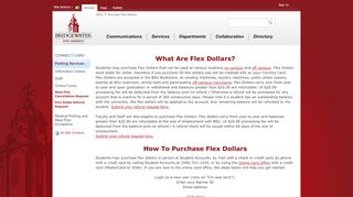 
                            13. Parking Services and Connect Card Office - Purchase Flex Dollars