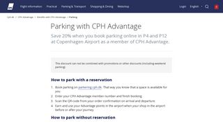 
                            3. Parking with CPH Advantage