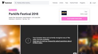 
                            10. Parklife Festival 2018 - Festicket