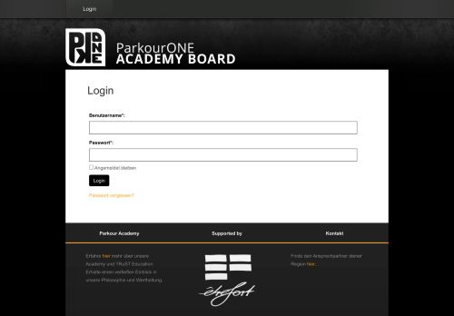 
                            3. ParkourONE Academy Board Login