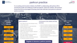 
                            10. parkrun practice - RCGP