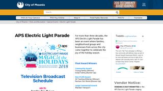 
                            7. Parks and Recreation APS Electric Light Parade - City of Phoenix