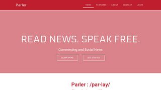 
                            5. Parler – Commenting and Social News