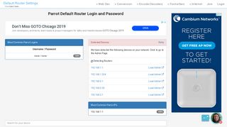 
                            8. Parrot Default Router Login and Password - Clean CSS