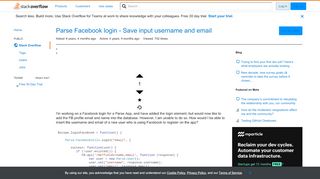 
                            7. Parse Facebook login - Save input username and email - Stack Overflow