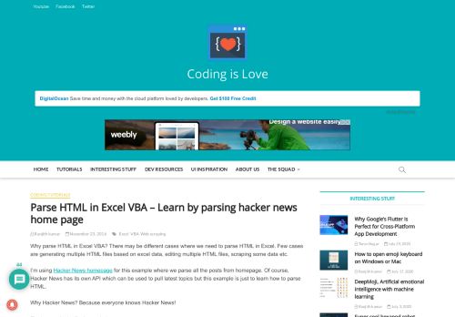 
                            1. Parse HTML in Excel VBA - Learn by parsing hacker news home page