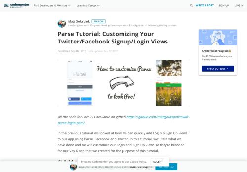 
                            10. Parse Tutorial: Customizing Your Twitter/Facebook Signup ...