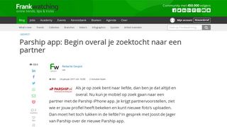 
                            11. Parship app: Begin overal je zoektocht naar een partner ...