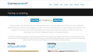 
                            8. Parship im Vergleich zu eDarling - DatingAdvisor.ch