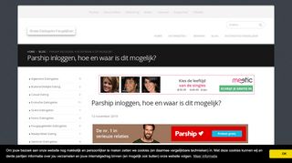 
                            6. Parship inloggen, hoe en waar is dit mogelijk? - Gratis Datingsite ...