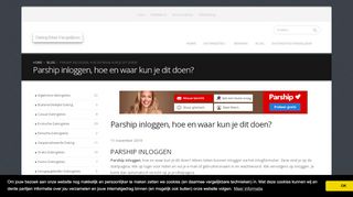 
                            12. Parship inloggen, hoe en waar kun je dit doen? - Dating Sites ...