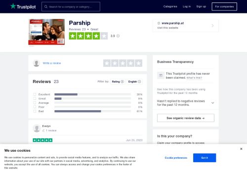 
                            10. Parship Reviews | Read Customer Service Reviews of www.parship.at