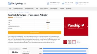 
                            13. Parship Test 2019: Erfahrungen, Kosten, Preise & Gutschein!