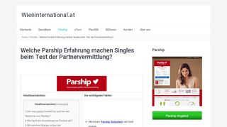 
                            11. Parship Test & Erfahrung 2019: ABZOCKE oder große Liebe?