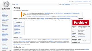 
                            8. Parship - Wikipedia