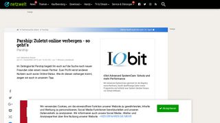 
                            9. Parship: Zuletzt online verbergen - so geht's - NETZWELT