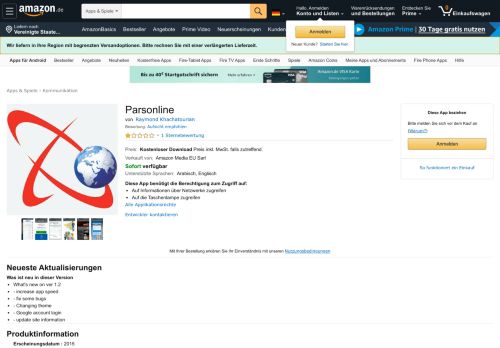 
                            5. Parsonline: Amazon.de: Apps für Android