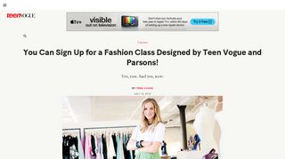 
                            3. Parsons School of Design and Teen Vogue Fashion Industry ...