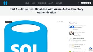 
                            12. Part 1 – Azure SQL Database with Azure Active Directory Authentication