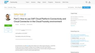 
                            13. Part 1: How to use SAP Cloud Platform Connectivity and Cloud ...