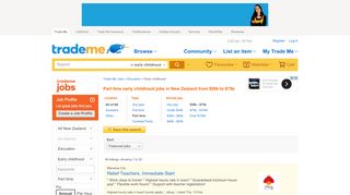 
                            7. Part time early childhood jobs in New Zealand - Trade Me Jobs