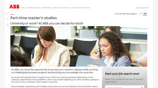 
                            12. Part-time master's studies | ABB