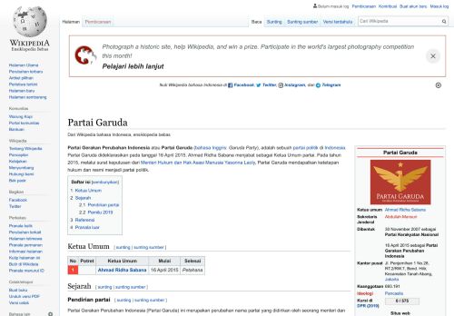 
                            9. Partai Garuda - Wikipedia bahasa Indonesia, ensiklopedia bebas